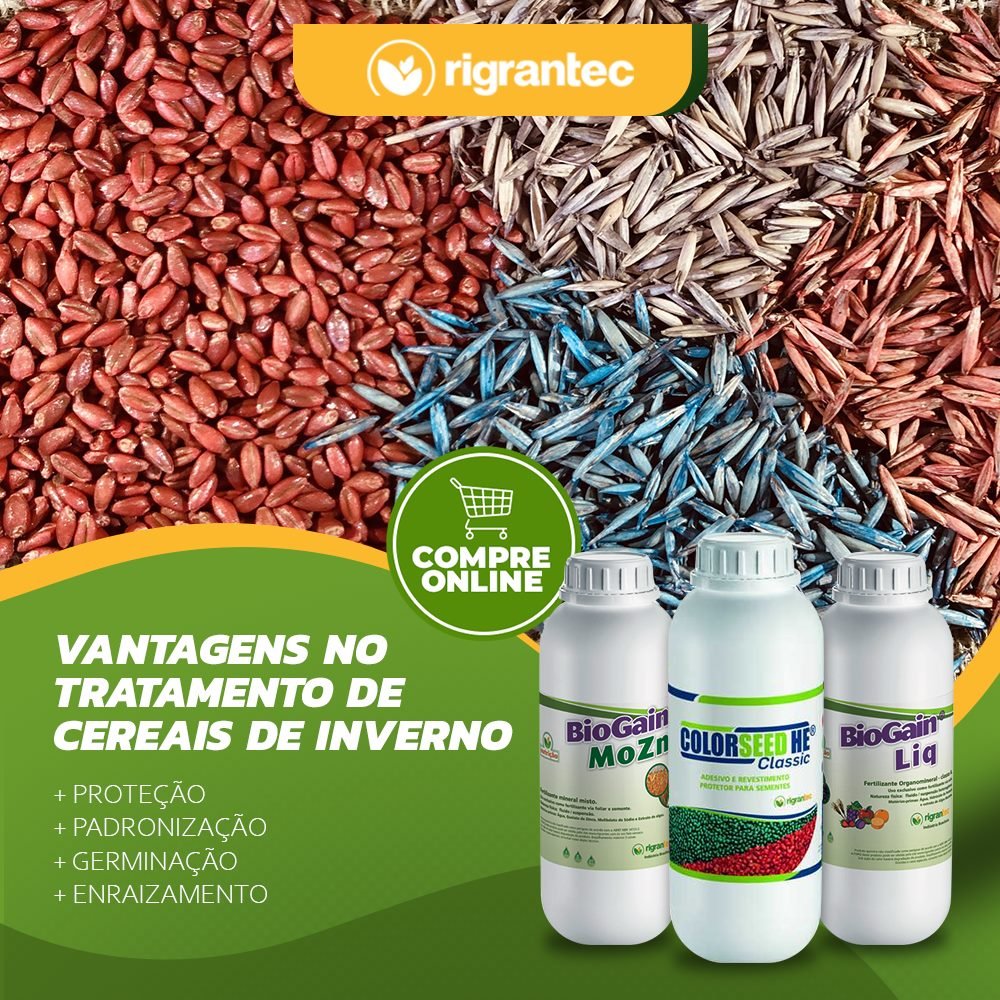 ColorSeed HE - Polímero com pigmentos orgânicos para Tratamento Industrial de Sementes (TIS) em diversas cores